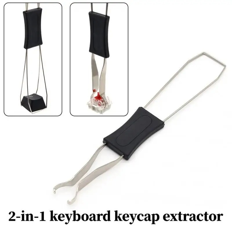 Keycap Puller Ring - 2-in-1-Schlüsselschalter-Abzieher, Tastenkappen-Abzieher, Entladen, Drahtschalter, Werkzeug zum