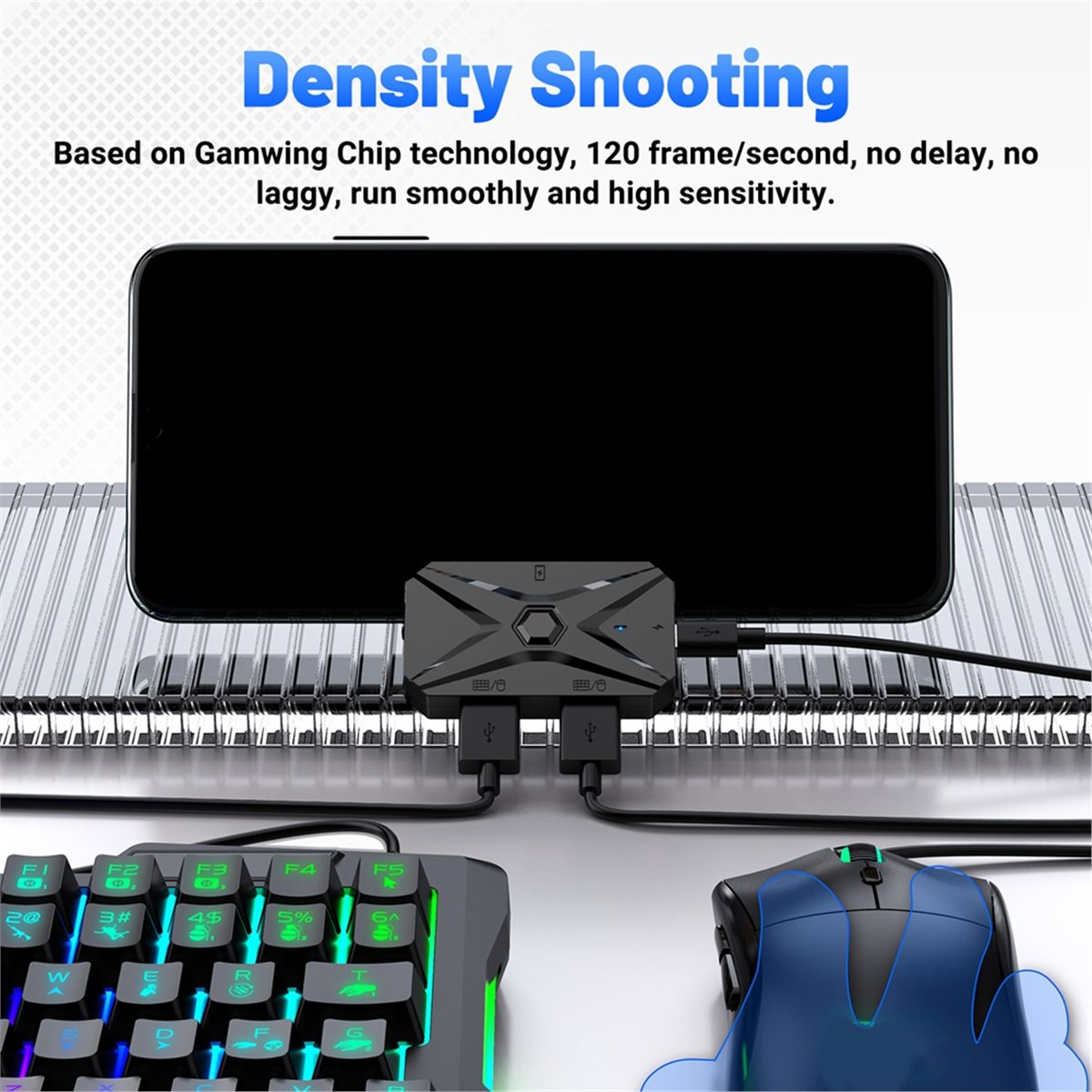 Gaming Keyboard And Mouse Converter For Mobile - ABGN Mobile Games Konverter-Kit Mobilador Kit