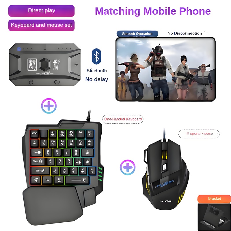 Gaming Keyboard And Mouse Mobile - M1 Pro Gamepad Handy-Spielkonverter Maus-Tastatur-Spielcontroller BT5.0