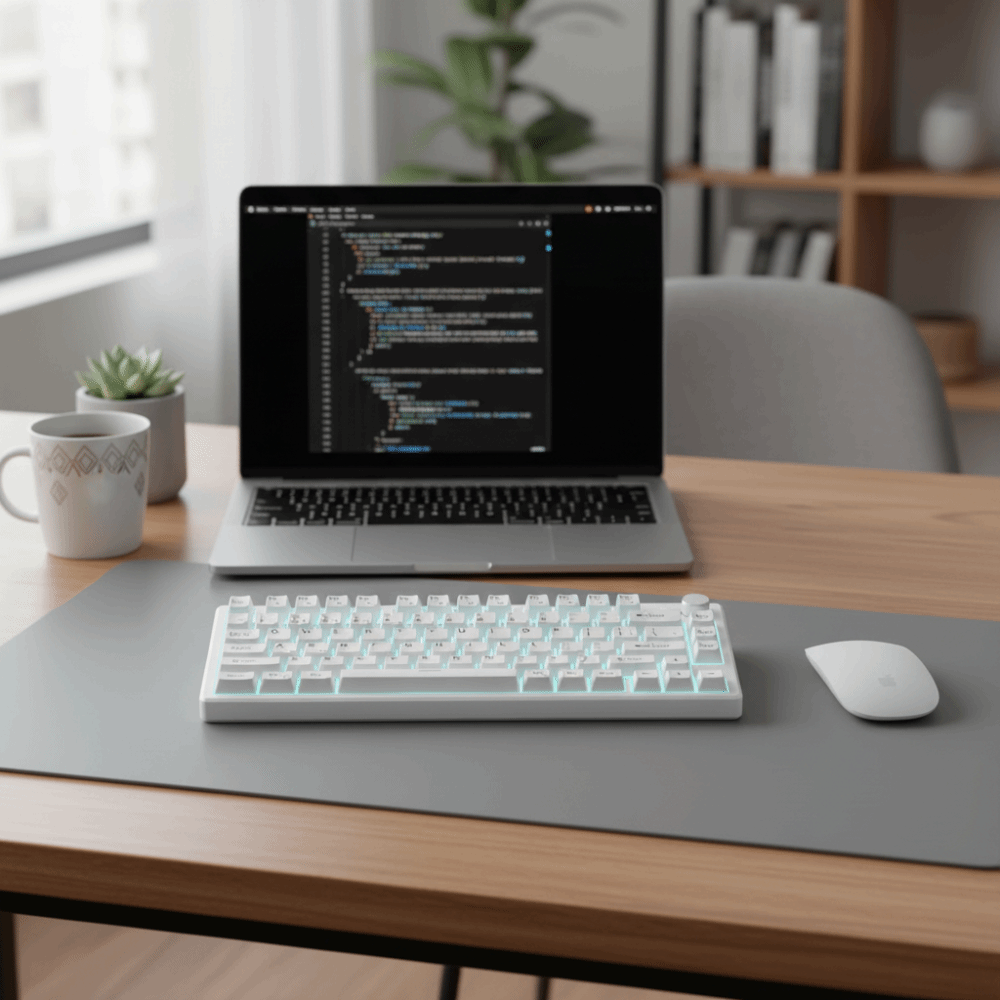 Gaming Keyboard That Is Quiet - Kabelgebundene Gaming-Tastatur mit 75 Tasten, Kompaktes