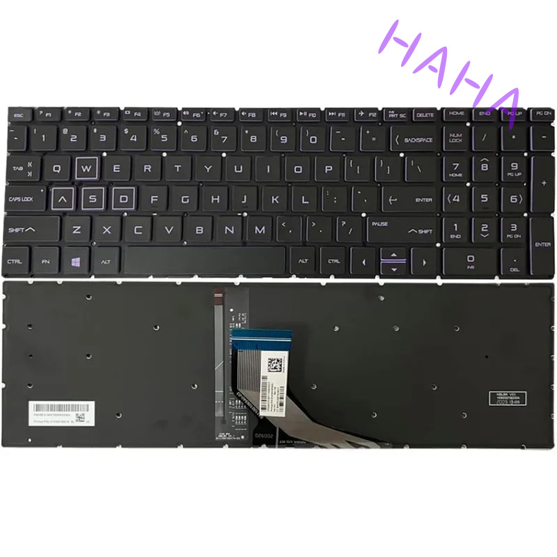 Gaming Keyboard Hp - H+ Lila Tastatur-Hintergrundbeleuchtung Ersatz für HP