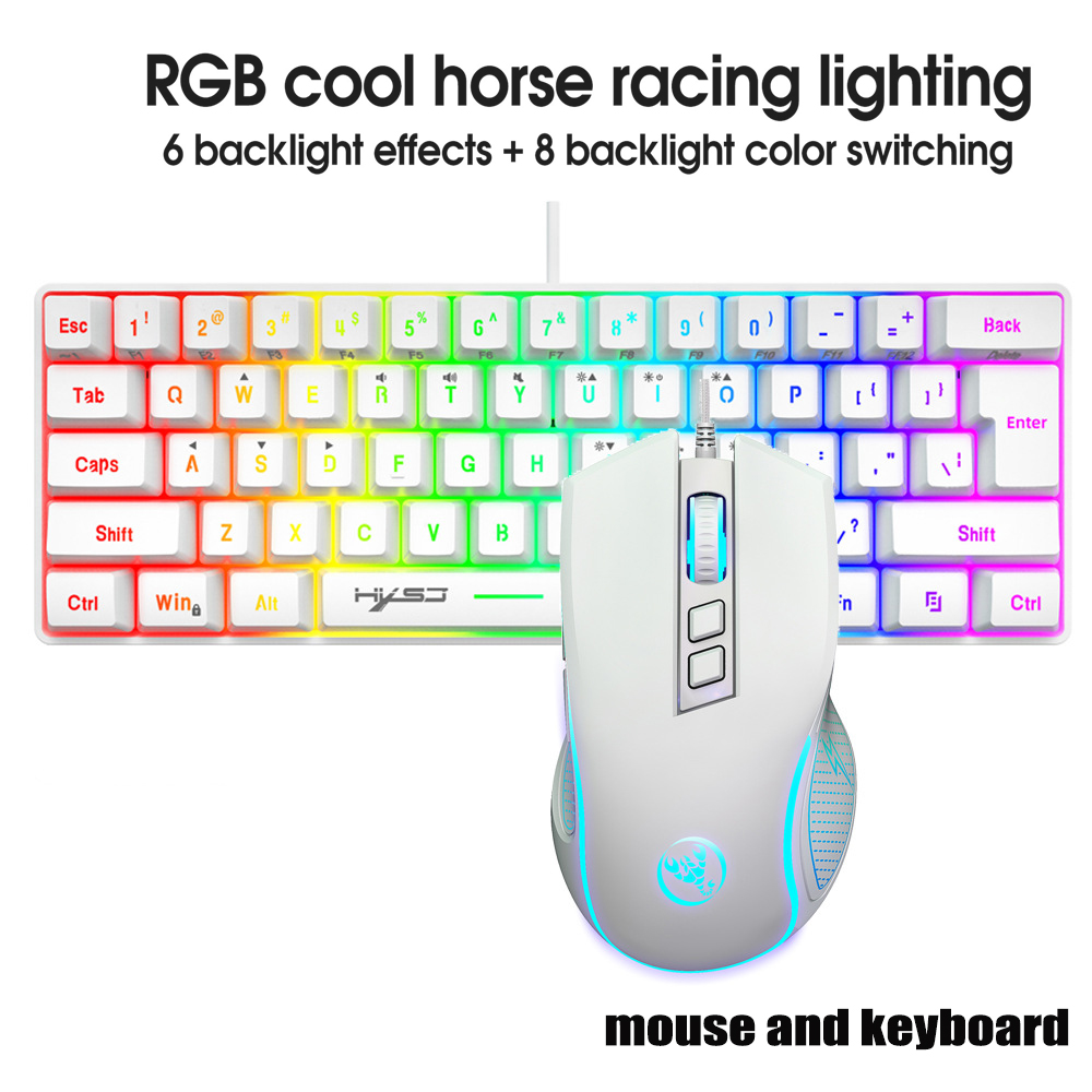 Gaming Keyboard Ergonomics - Tastatur- und Maus-Set Gamer-Tastaturen-Kombos 60% PC-Tastatur