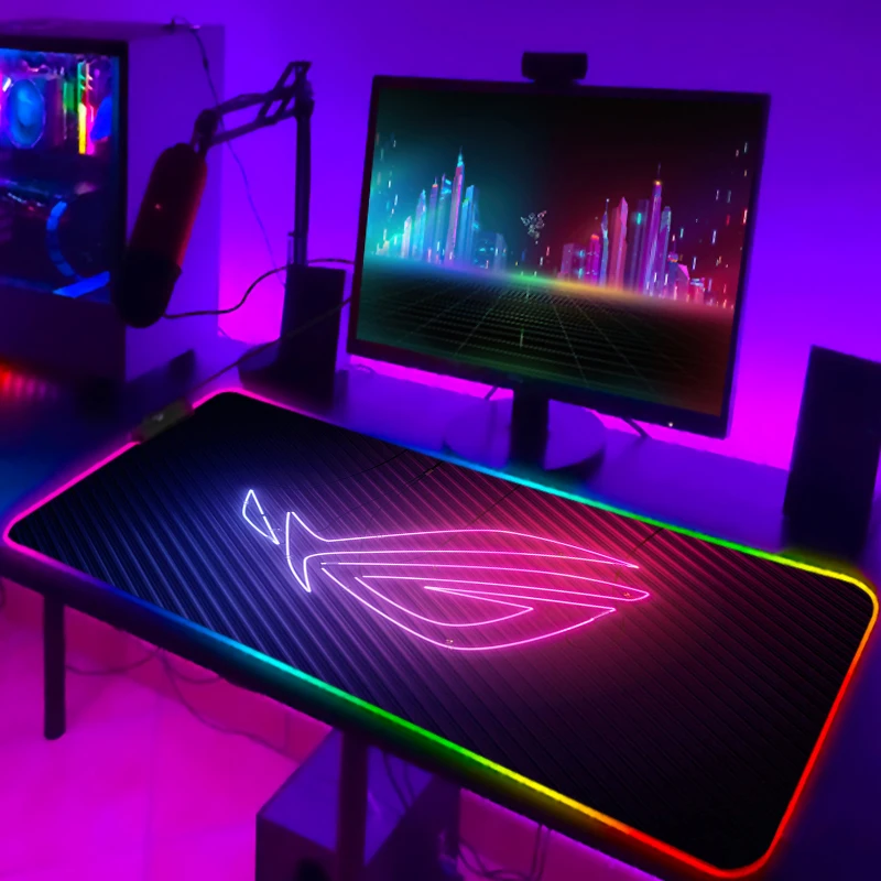 Gaming Keyboard No Rgb - RGB Mousepad Cool ROG Mauspad Gamer