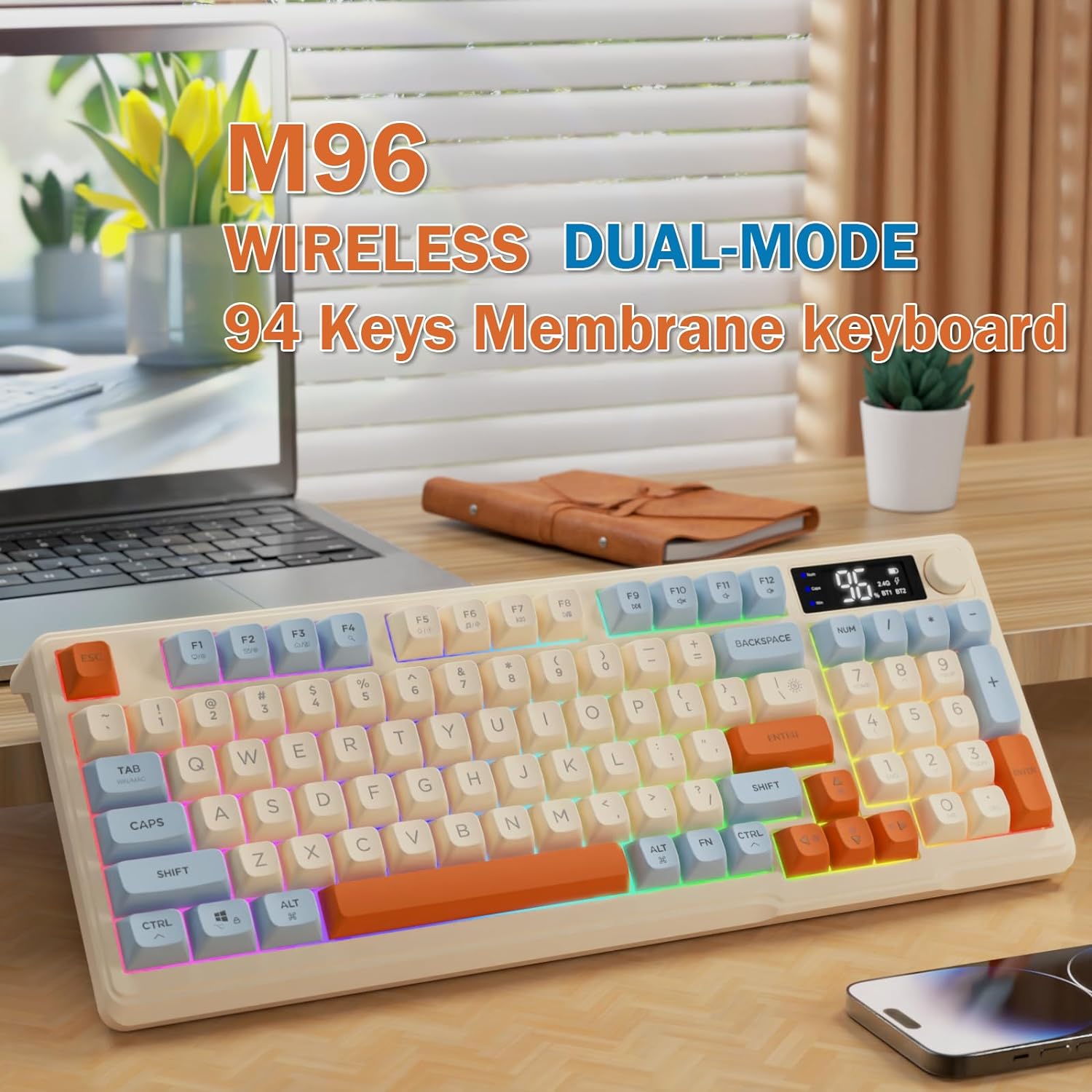Gaming Keyboard That Is Quiet - ZIYOU LANG Kabellose Gaming-Tastatur mit Display