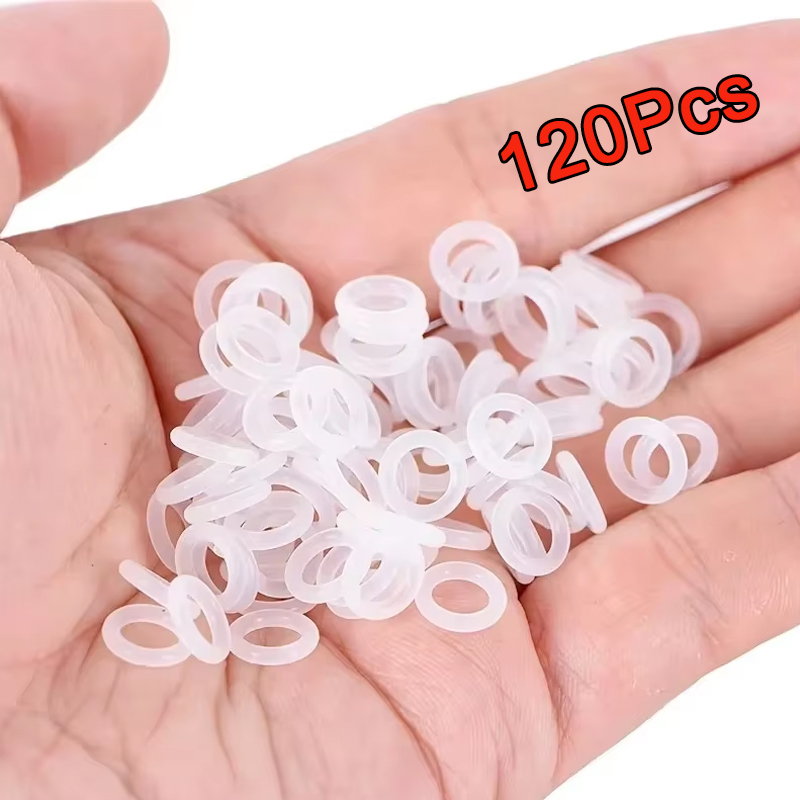 Keycap Puller Ring - 120 Stück Tastatur-O-Ringe, Tastenkappen, Silikon-Gummi-O-Ringe, Schalter,