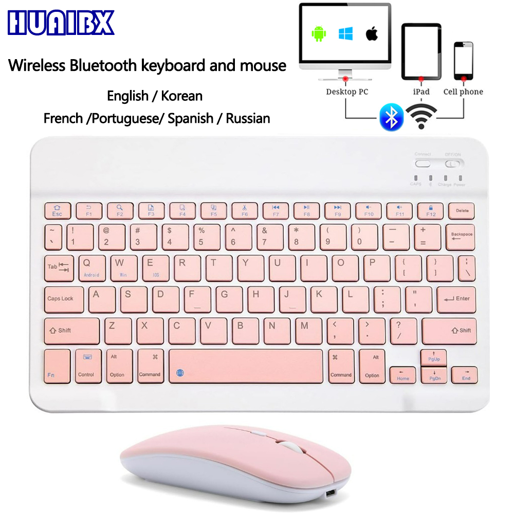 Gaming Keyboard Mouse Wireless - 10-Zoll-Wireless-Bluetooth-Mini-Tastatur für iPad, Telefon, Tablet, tragbare