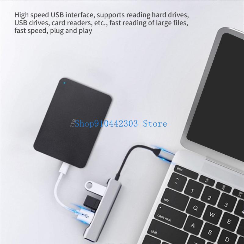 Gaming Keyboard Splitter - 652F USB-Hub 4-Port-USB-Splitter, erweiterter 3xUSB2.0+1xUSB3.0-Adapter