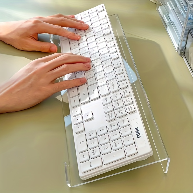 Gaming Keyboard Ergonomics - Tastaturständer aus Acryl, transparenter Desktop-Organizer, geeignet