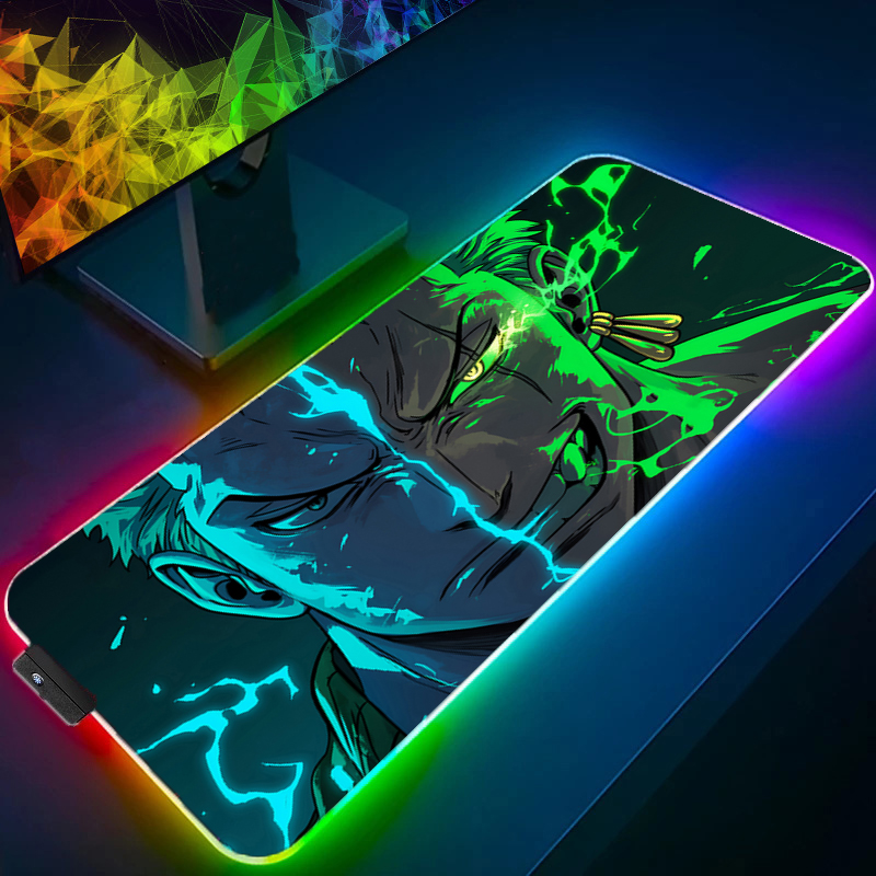 Gaming Keyboard He - ONE PIECE Zoro Mauspad RGB Gaming