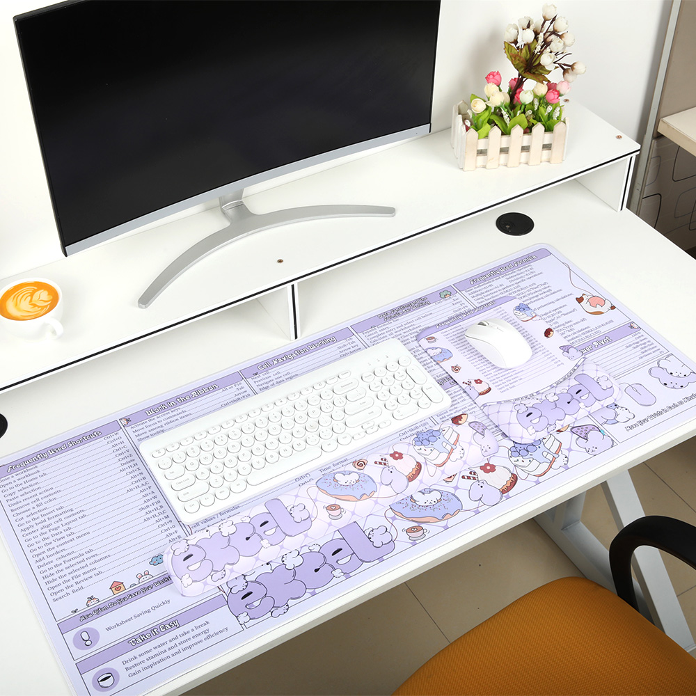 Gaming Keyboard Mouse Set - Gaming-Mauspad Tastatur Handballen auflage und Handballen