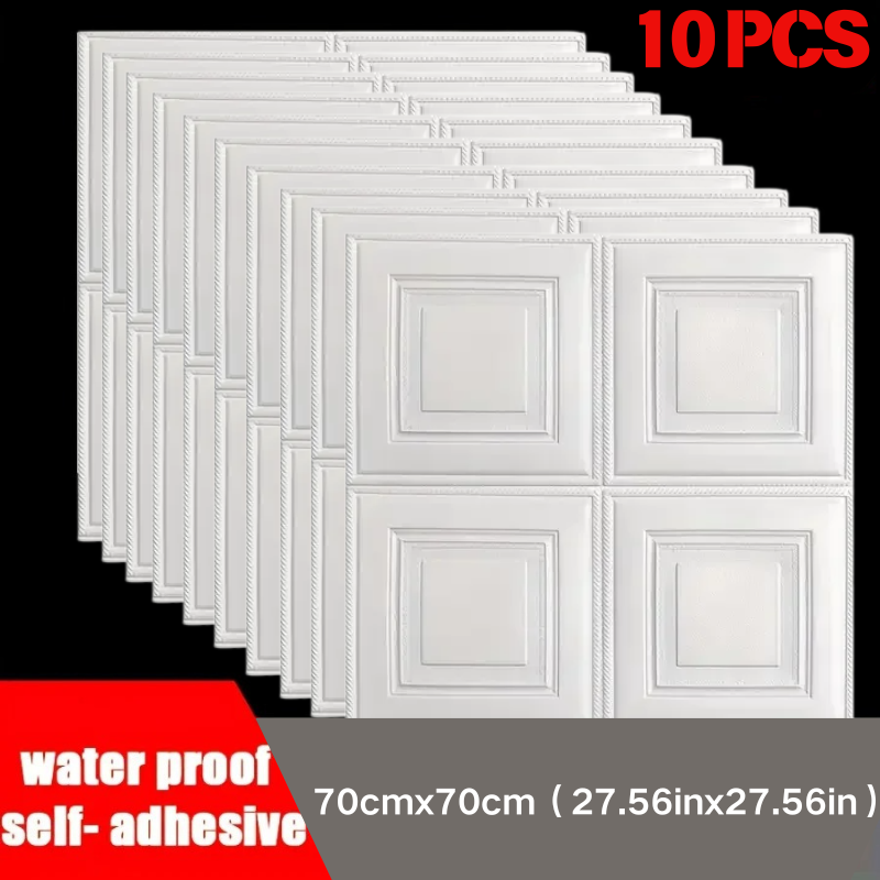 Pe Foam Sheet - 70*70cm Anti-Kollisions-Wasserdichte Tapete Wandaufkleber Selbstklebende Schaumstoffmatte