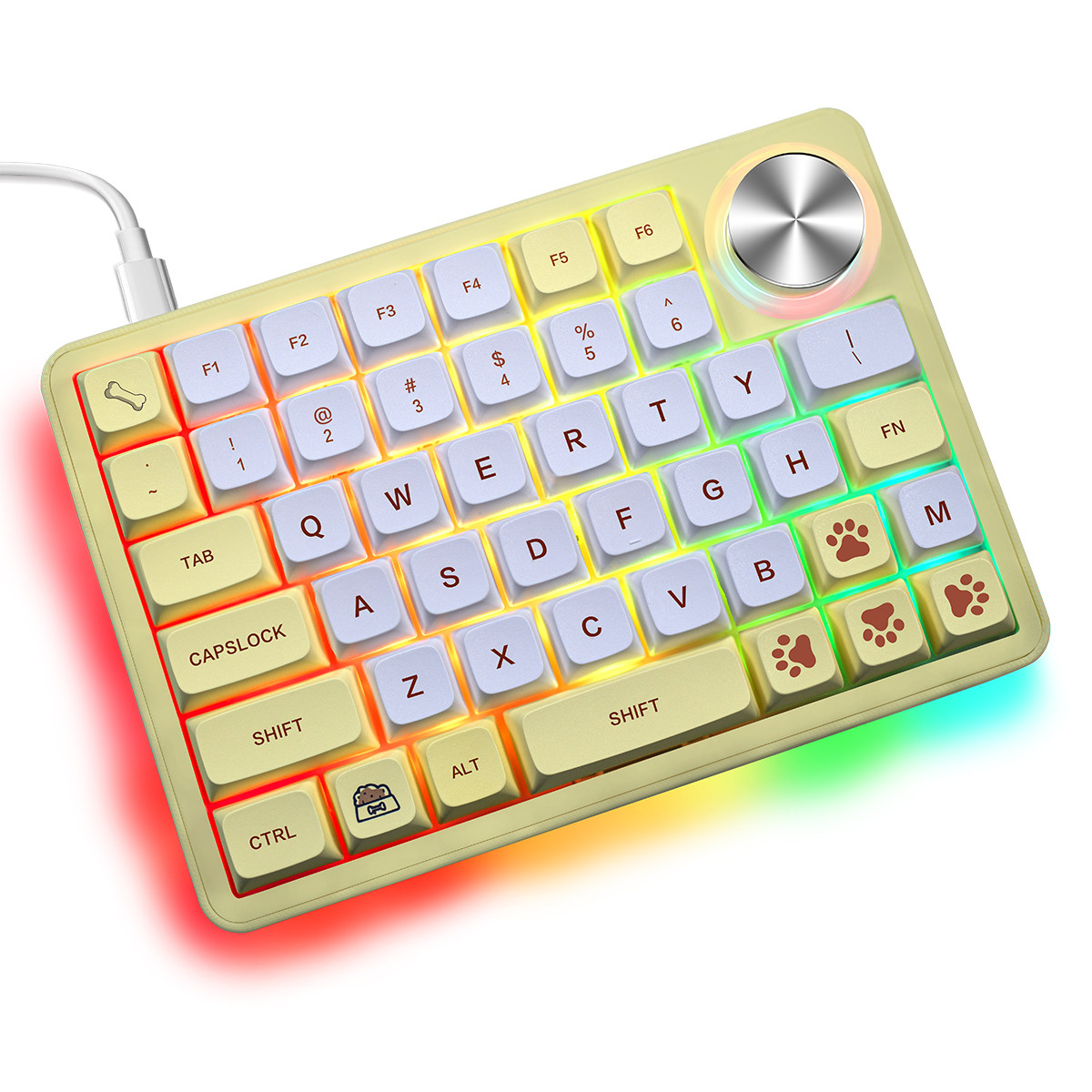 Gaming Keyboard Half - Einhand-Mechanische Tastatur, linke Hälfte, RGB, Hotswap,