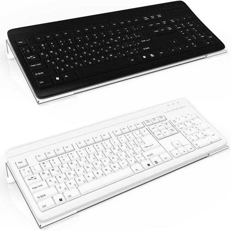 Gaming Keyboard Ergonomics - Ergonomischer Tastaturständer aus klarem Acryl, vormontiert,