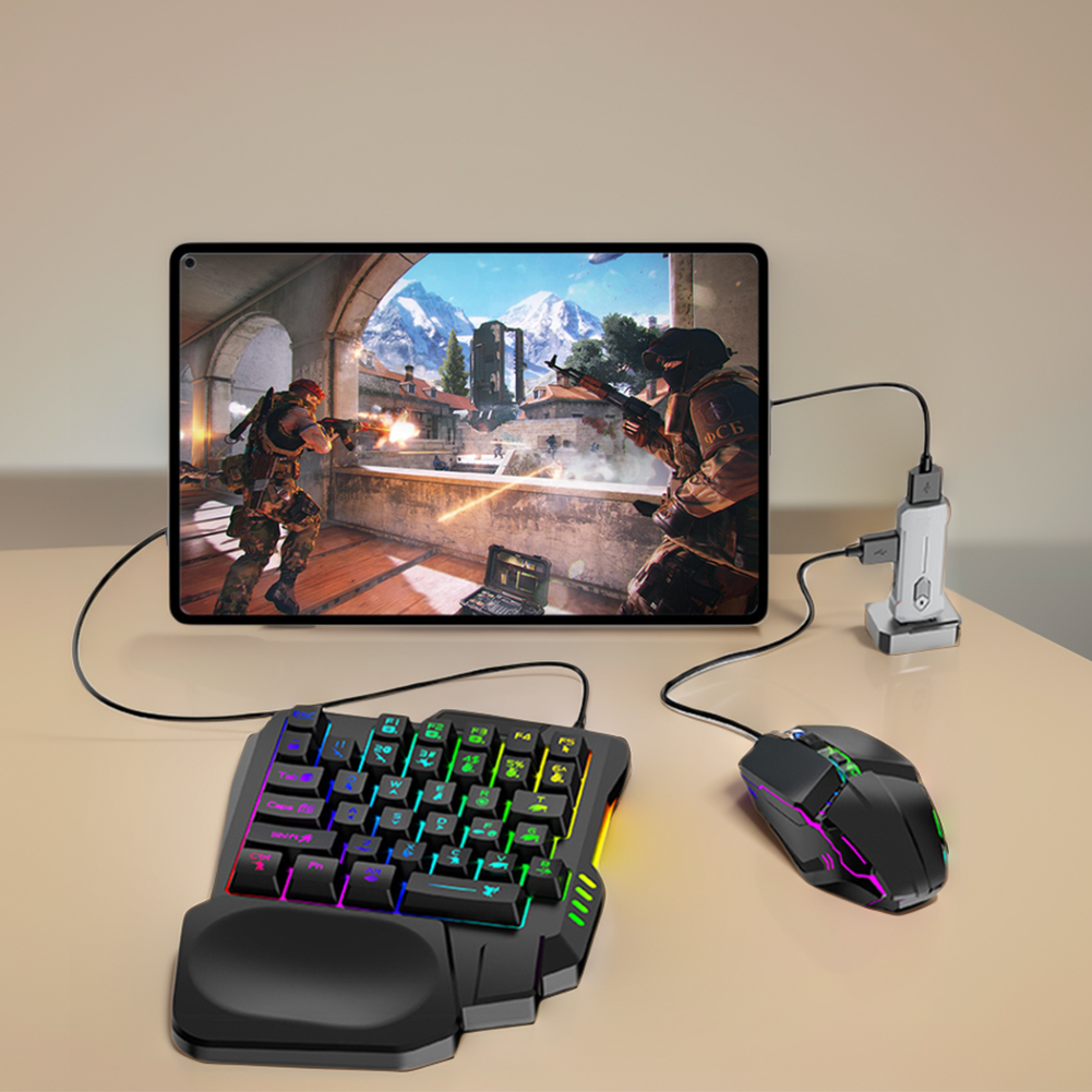 Gaming Keyboard And Mouse Converter For Mobile - 5-in-1-Tastatur für mobile Spiele, Maus, Gaming-Set