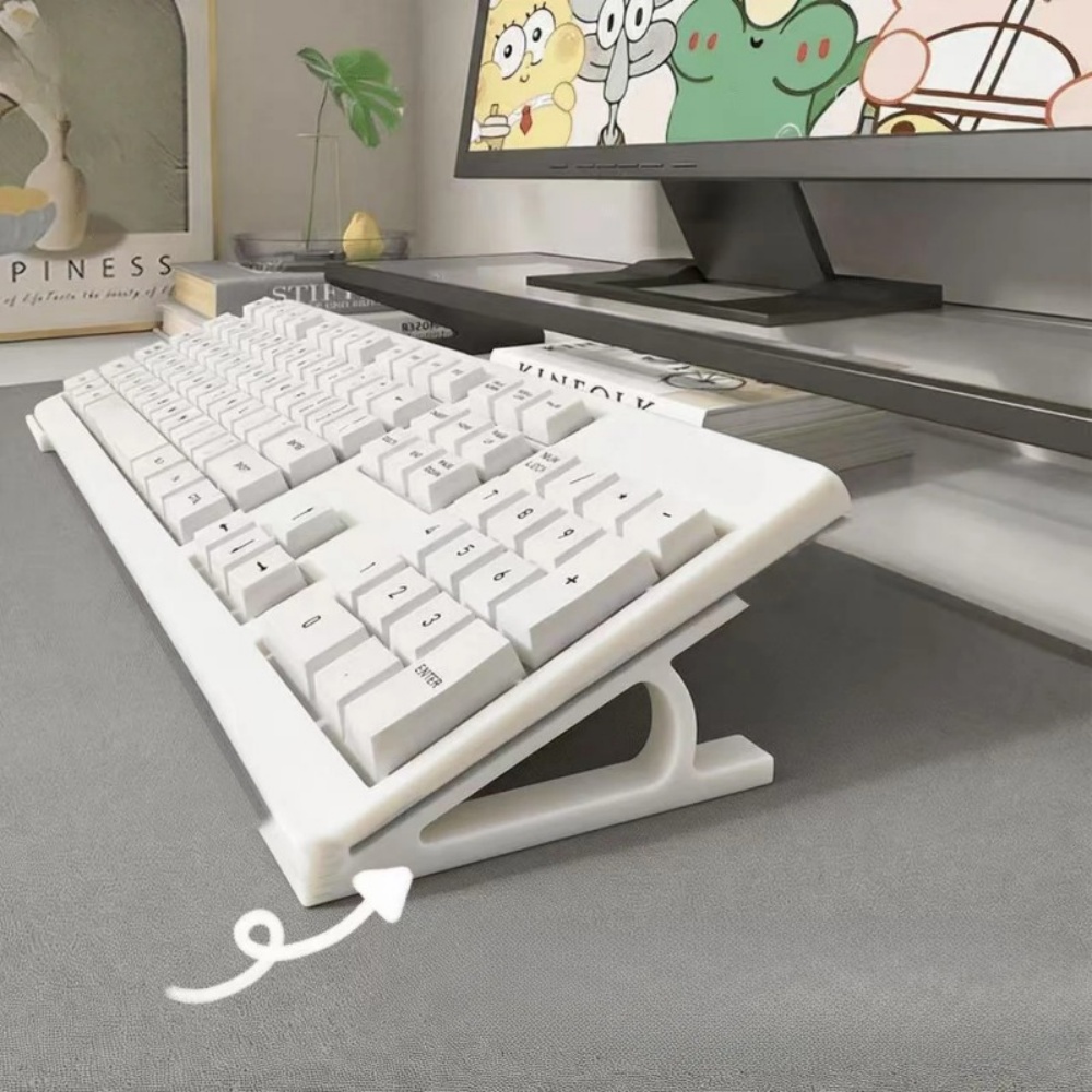Gaming Keyboard Ergonomics - 2-teiliger ergonomischer Tastaturständer für Büro-Gaming-Setup, rutschfester