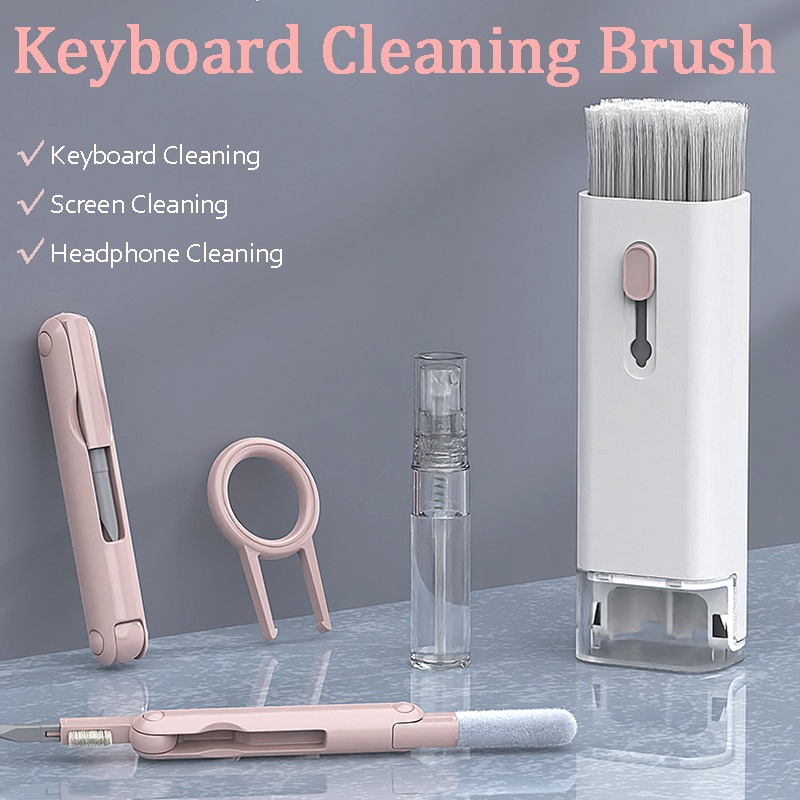 Keycap Puller Ring - 7-in-1-Elektronik-Reinigungsset für Laptop-Tastatur, Airpod Clean, multifunktional,