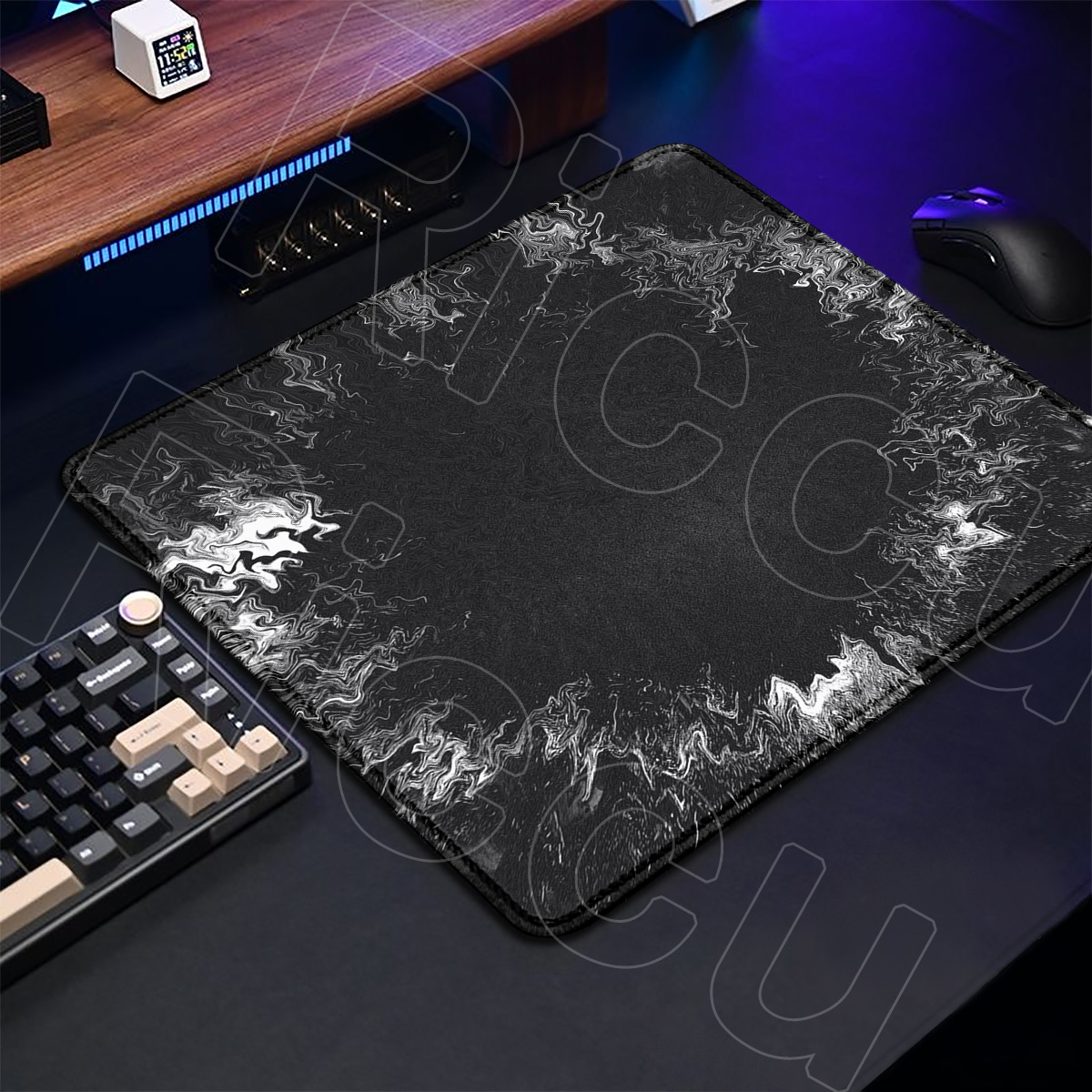 Gaming Keyboard Best - Cloud Mist Tischunterlagen, Gaming-Mauspad, kleine Mausmatte,