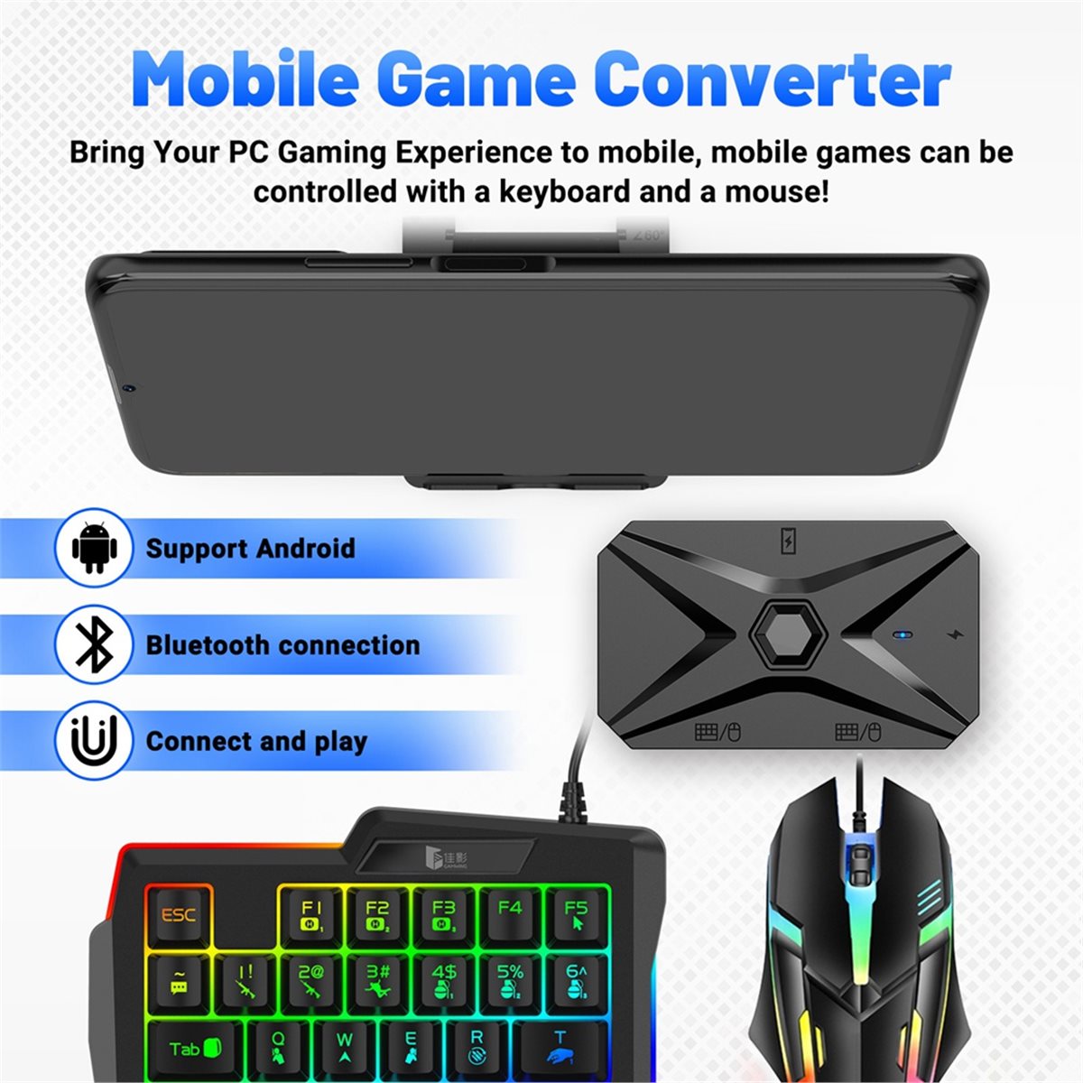 ABGN Mobile Games Konverter-Ki – Gaming Keyboard And Mouse Converter For Mobile Bewertung und Preis