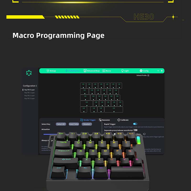 HE30 Mechanische Gaming-Tastat – Gaming Keyboard Magnetic Switches Bewertung und Preis