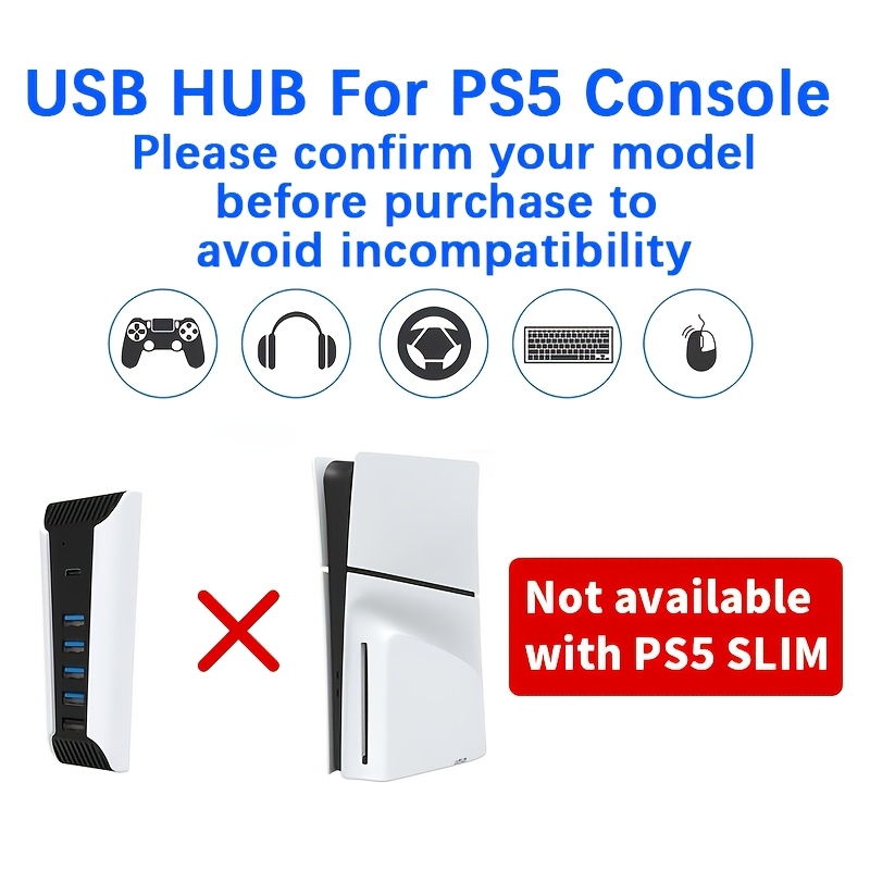 5-in-1 USB-Hub für PS5-Konsole – Gaming Keyboard Splitter Bewertung und Preis