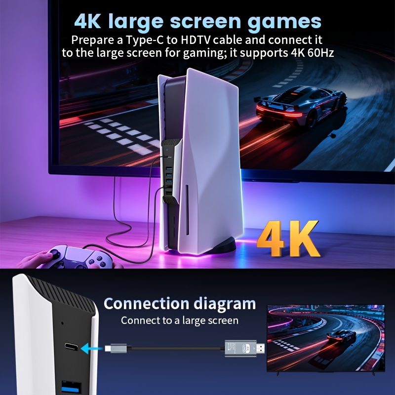 5-in-1 USB-Hub für PS5-Konsole – Gaming Keyboard Splitter Bewertung und Preis