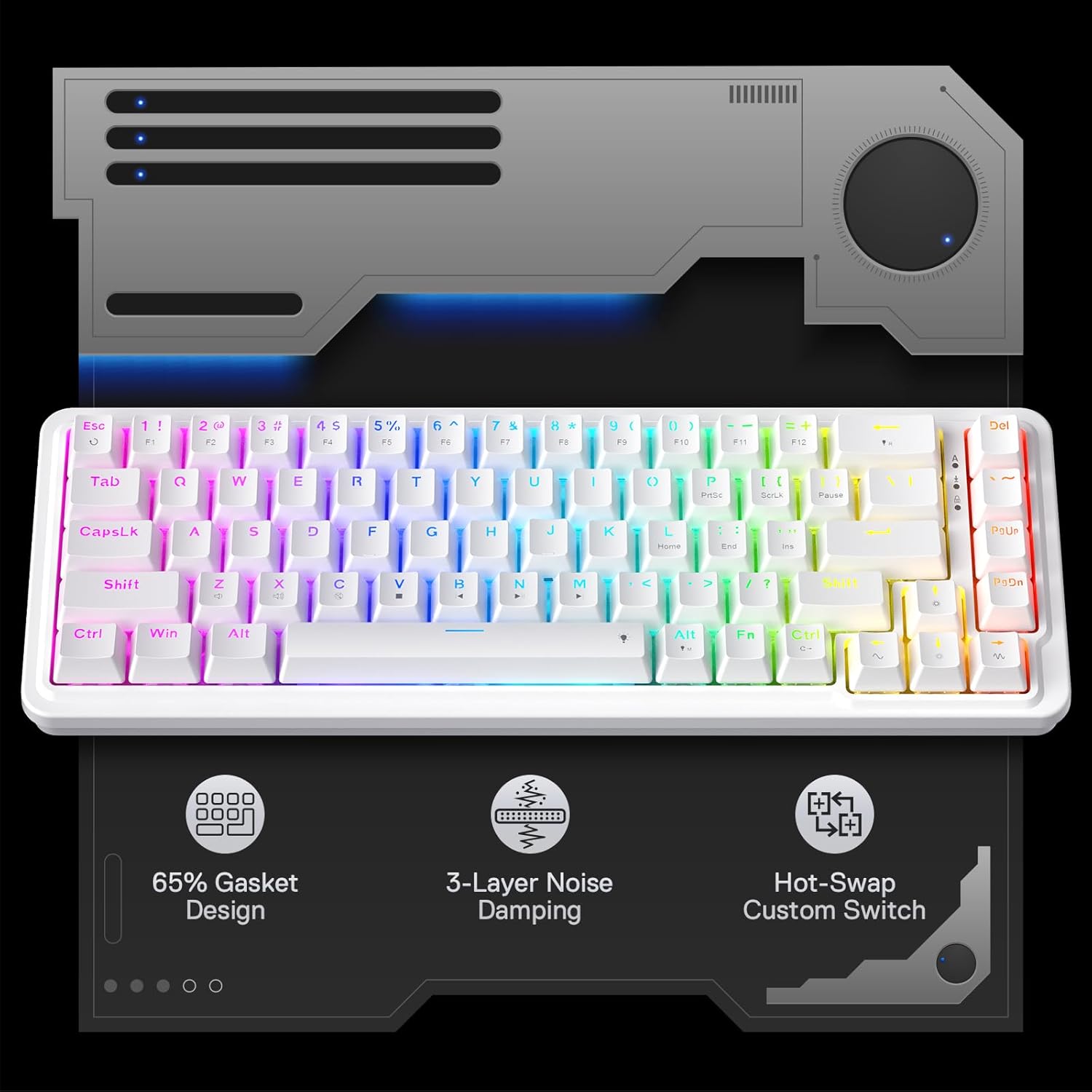 Redragon K709 65 % kabelgebund – Gaming Keyboard No Noise Bewertung und Preis