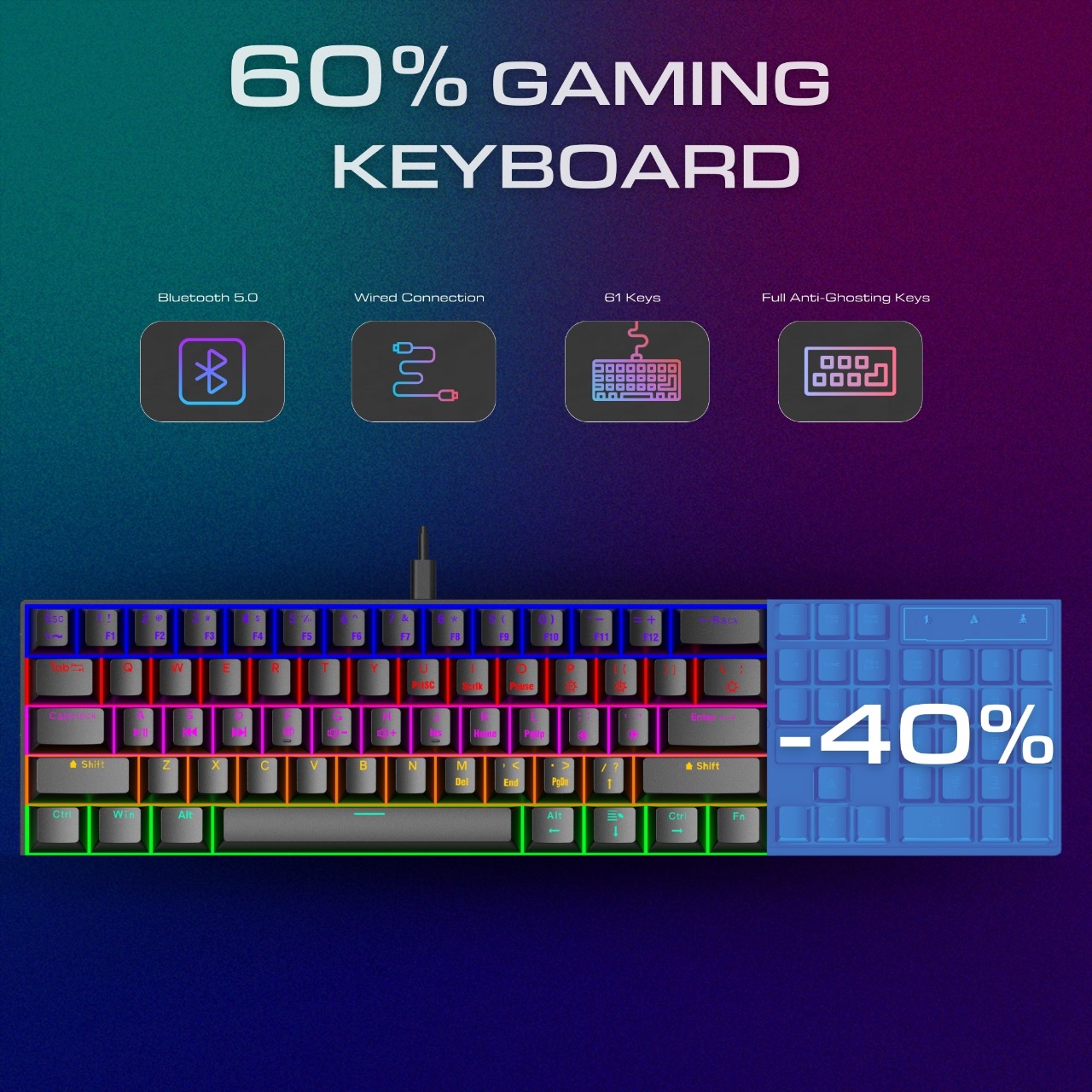 Meistverkaufte 60-Prozent-Gami – Gaming Keyboard Best Bewertung und Preis