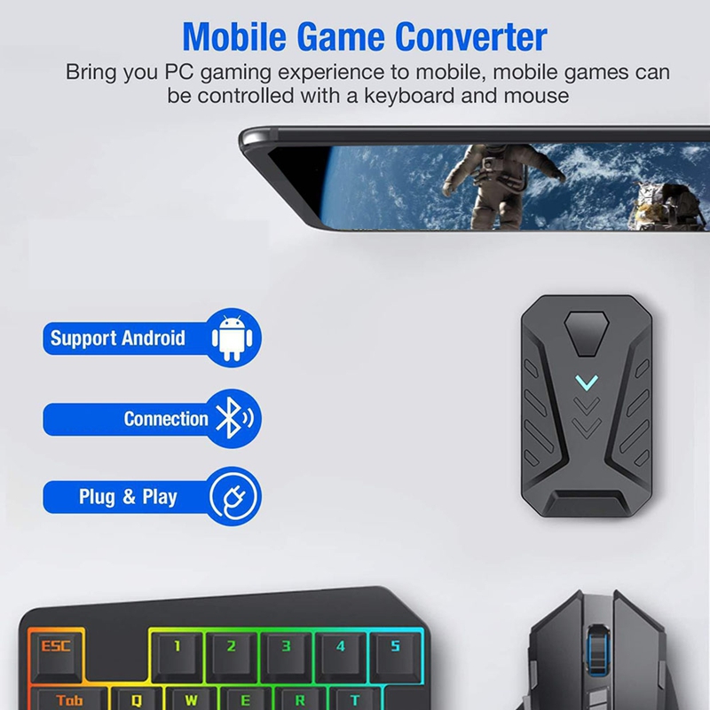 Tragbarer Mobiler Gaming-Tasta – Gaming Keyboard And Mouse Converter For Mobile Bewertung und Preis
