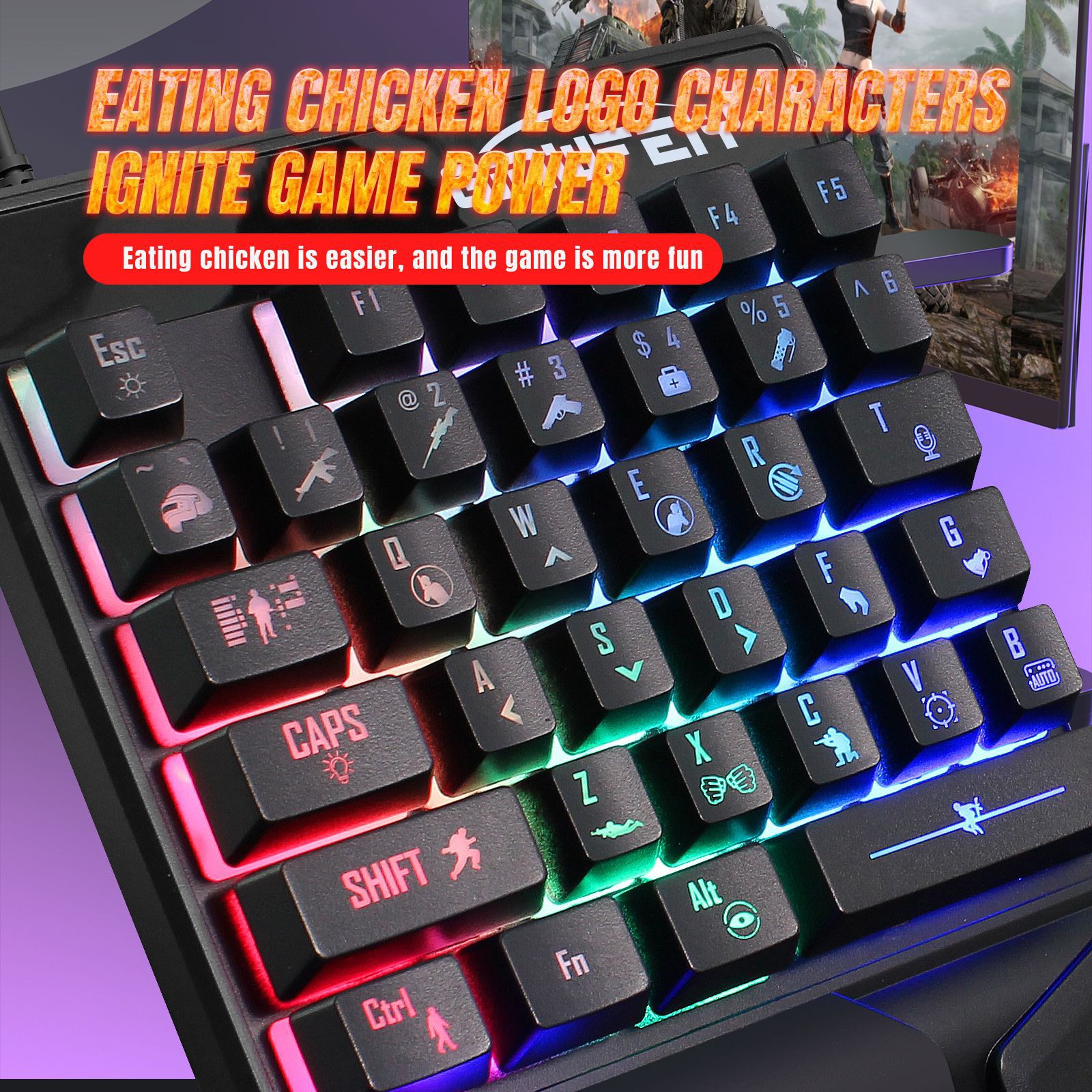 Einhand-Gaming-Tastatur, 35 Ta – Gaming Keyboard Half Bewertung und Preis