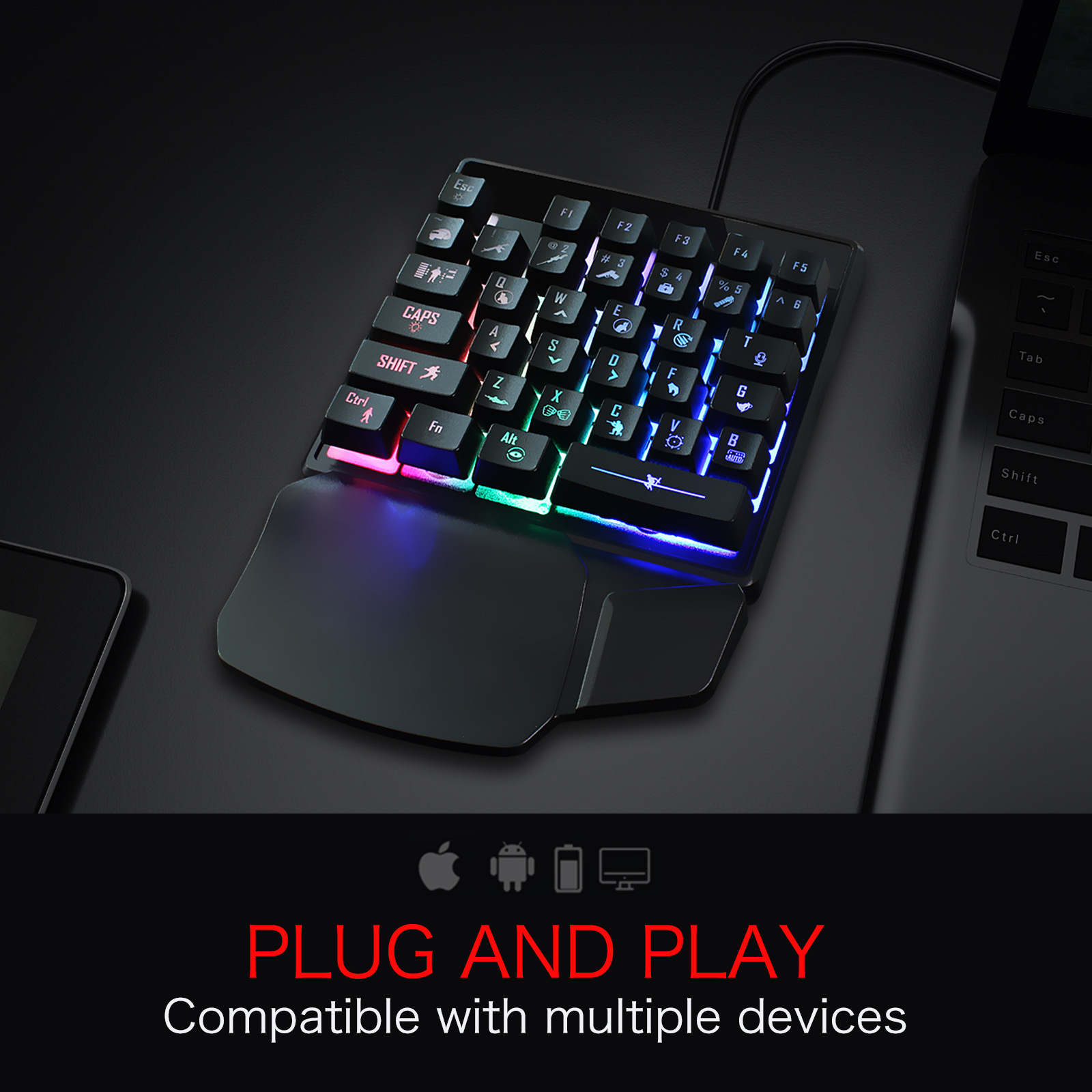 Einhand-Gaming-Tastatur, 35 Ta – Gaming Keyboard Half Bewertung und Preis
