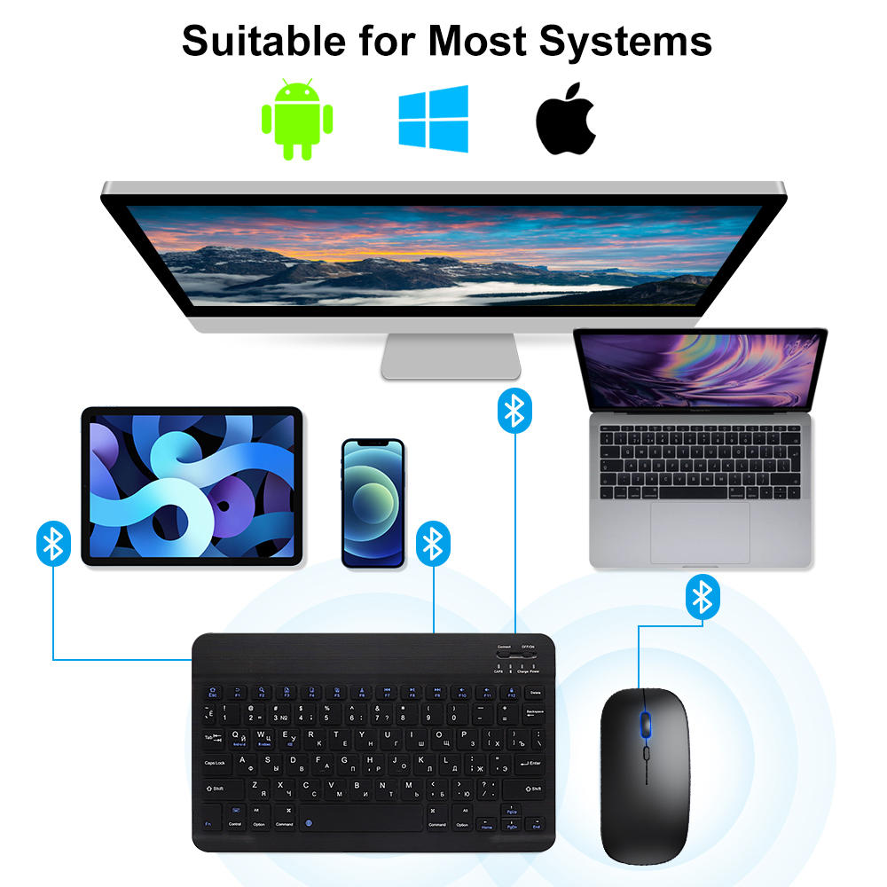 Bluetooth-Tastatur und Maus fü – Gaming Keyboard Mouse Wireless Bewertung und Preis