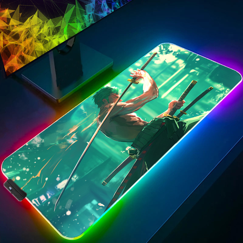 ONE PIECE Zoro Mauspad RGB Gam – Gaming Keyboard He Bewertung und Preis