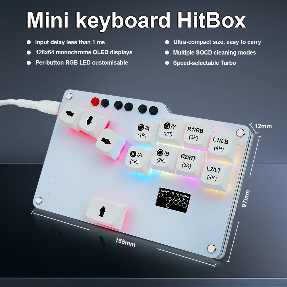 Hitbox Mini GP2040 CE Fightsti – Gaming Keyboard No Rgb Bewertung und Preis