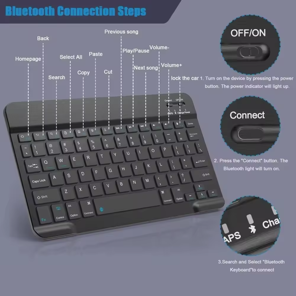 Drahtlose Bluetooth-Tastatur,  – Gaming Keyboard Mouse Wireless Bewertung und Preis