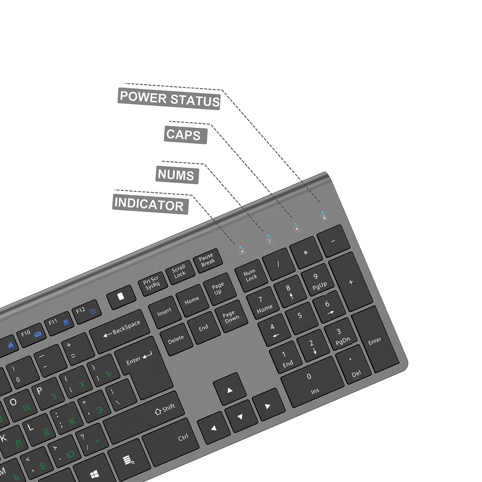 2,4G Wiederaufladbare Drahtlos – Gaming Keyboard Mouse Wireless Bewertung und Preis