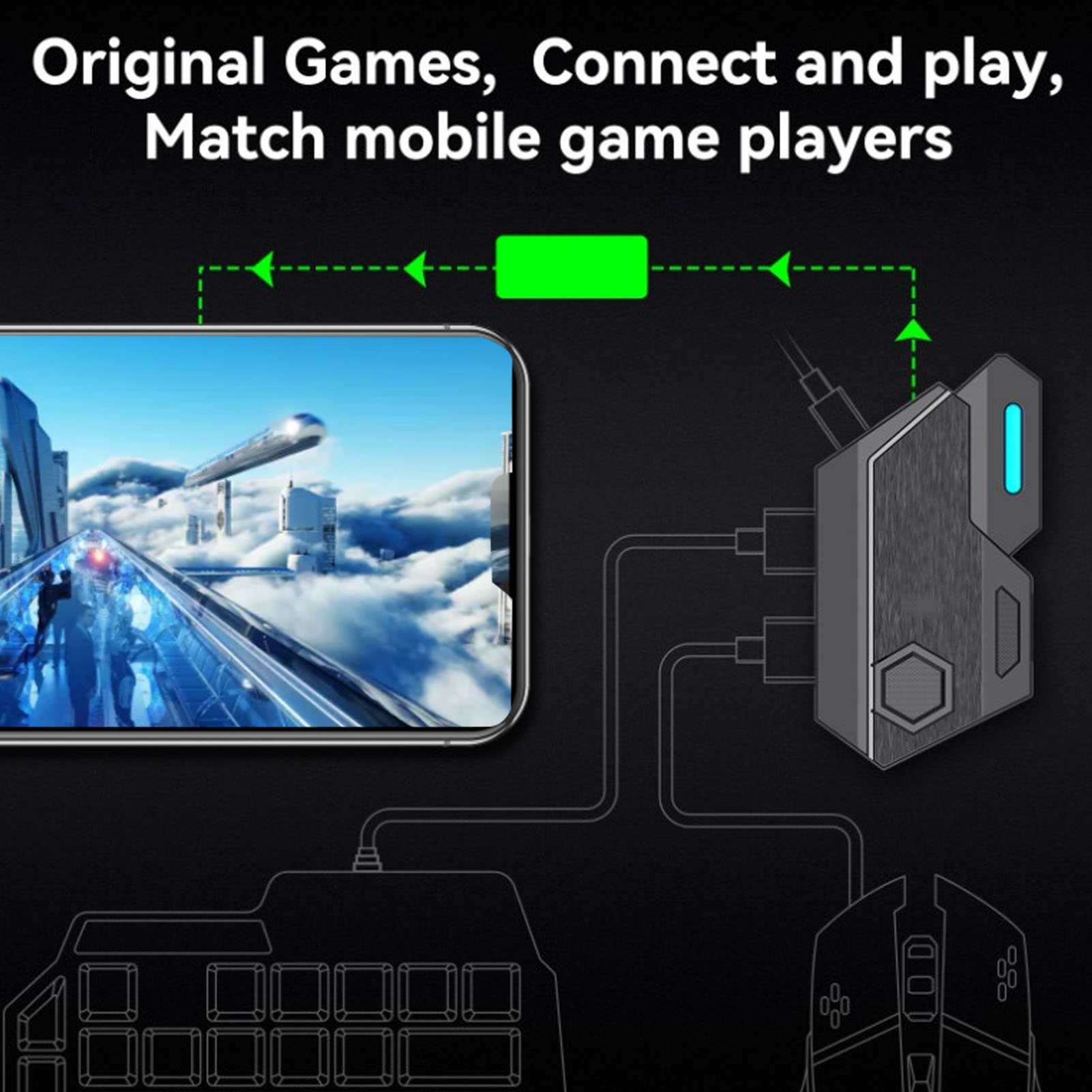 Handy-Spiel-Kombinationspaket, – Gaming Keyboard And Mouse Mobile Bewertung und Preis